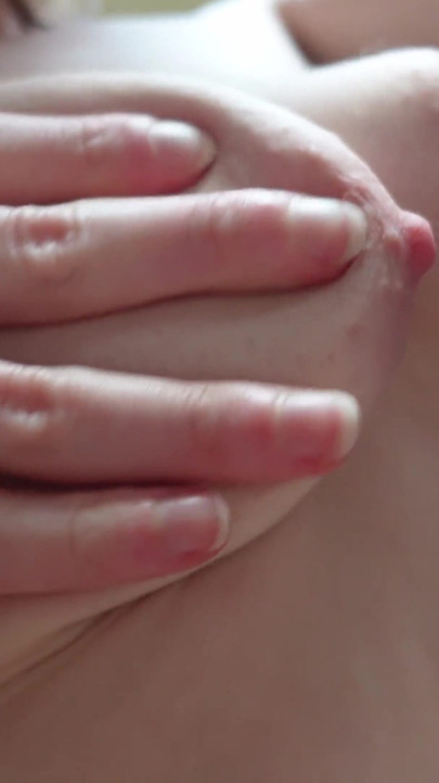 Squeezing My Small Tits and Boobs Bouncing