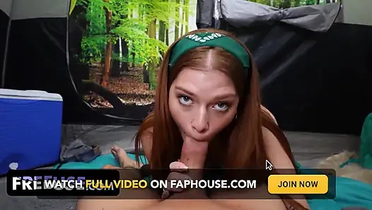 Çarpıcı Katerina Deville kamp gezisinde mükemmel kız arkadaş deneyimi yaşatıyor