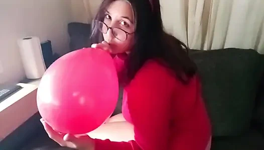 Ballonquetschen mit ganz meinem nackten körper - bunny Looner