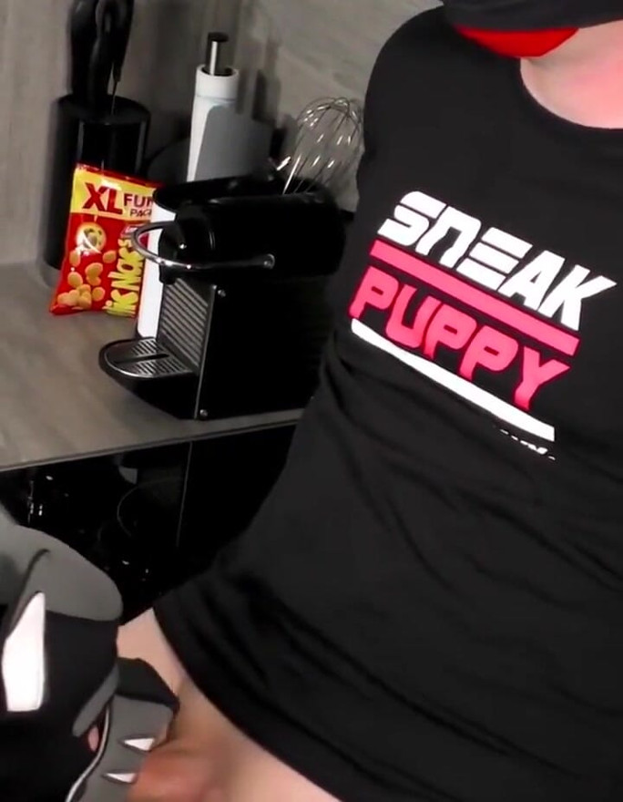 Kitchen buddy blowjob