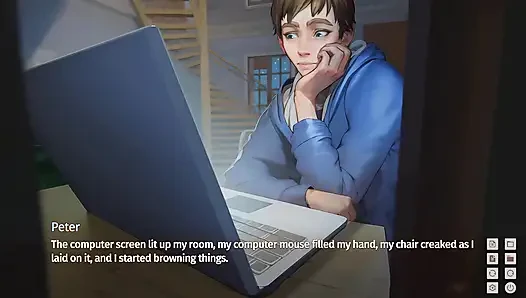 Taffy tales: tante seksi yang lagi sange kepergok ngentot memeknya di sofa - episode 19
