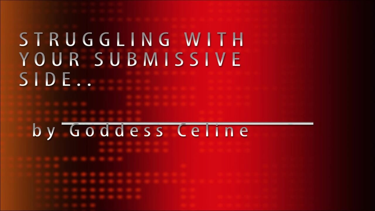 Embrace your submissive side