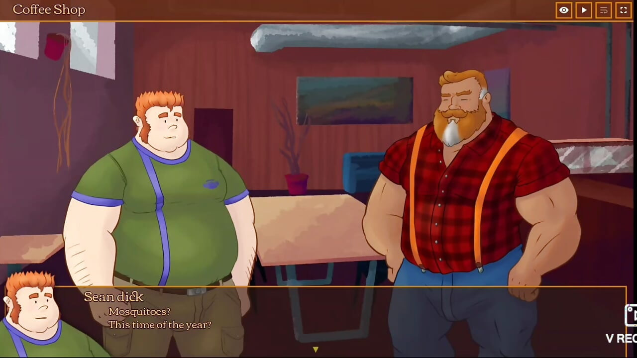 Your favorite lumberjack fucks chubby young man in the cabin.