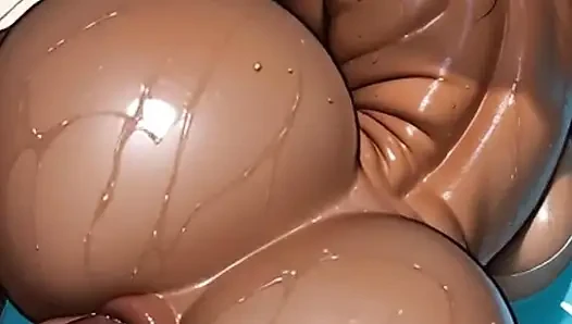 Arab Woman in a Very Hot Orgy with Several Me