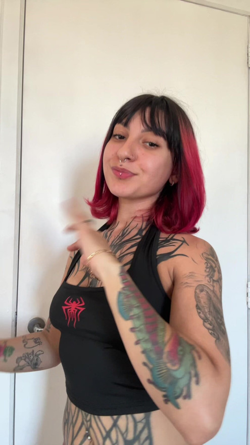Brazilian girl with a big butt dancing funk