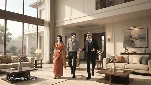 Kepala Utama Apni Biwi Ko Ke Saath Bagikan Karne Laga