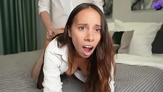 Boss Fucks Secretary During Interview - Pantera Nika