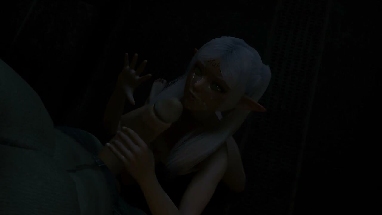 Frieren Elf se fait baiser debout | Au-delà de la fin de l’aventure, parodie