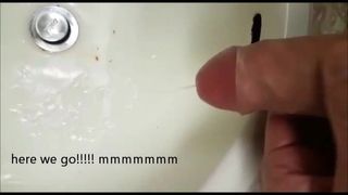 Cumming in the sink 2