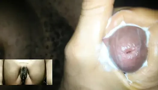 Masturbating