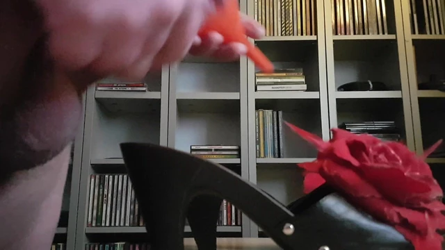 Cum on my wifes deco mules