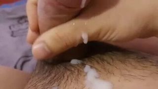 Ladyboy Girlfriend cum a lot