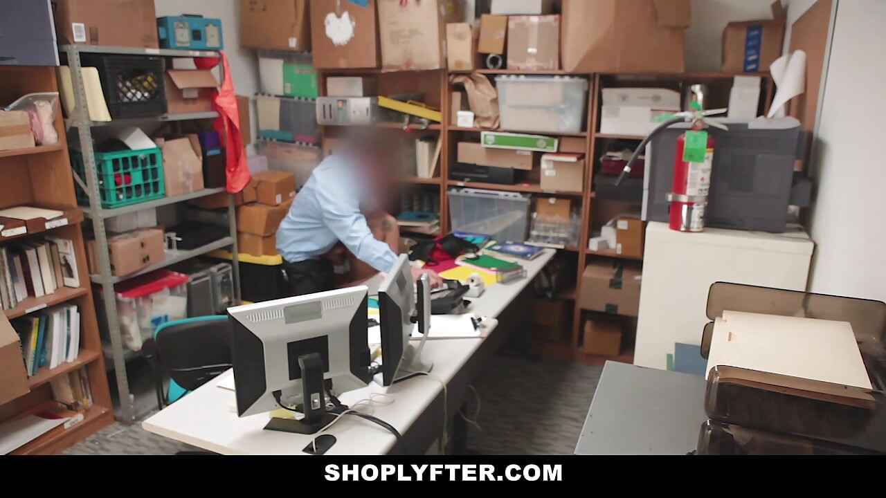 Tiny Teen Naiomi Mae Caught Shoplifting and Taken for Strip Search