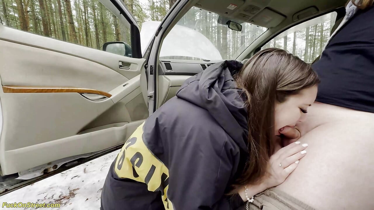 roadside assistance rewarded with wild fucking