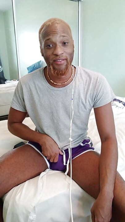 Purple Shorts Jerk for a Fan!