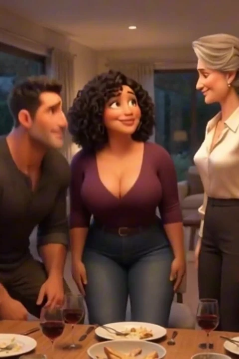 Steamy Weekend Surprise with Alluring Mature Stepaunt and Fiancée Loving Approval - Ai Generated