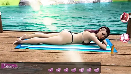 Membantu cewek-cewek seksi #5 - Johannes memperbaiki atap dan mengambil puncaknya di Naomi hile dia melepas pakaian.