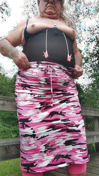 Summer 2026 SEXY CD MASTURBATING OUTDOORS HANGING BALLS FAT BELLY BIG ASS