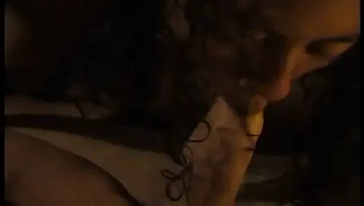 Ebony teen with nice natural tits gets pussy licked before riding dick