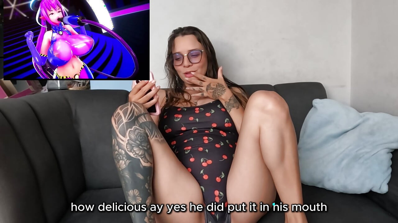 Pregnant woman reacts to a hentai video and ends up completely shocked by what it caused her