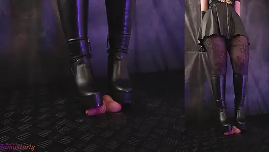 Crushing Your Eggs in My Akira Wedge Boots