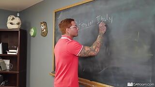 Zacc Rides His Teacher's Cock For Extra Credit