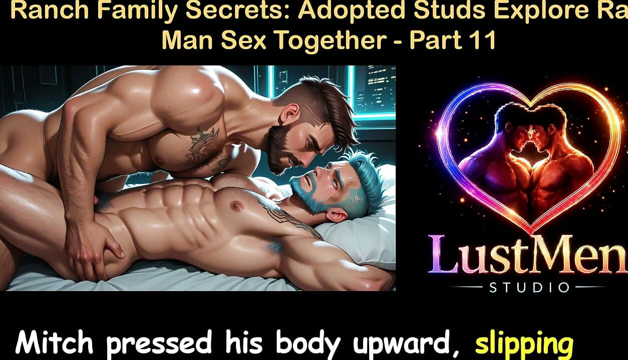 English Audio Gay Sex Story - Ranczo Line Secrets: Adoptowane studs Explore Raw Man Sex Together - Część 11