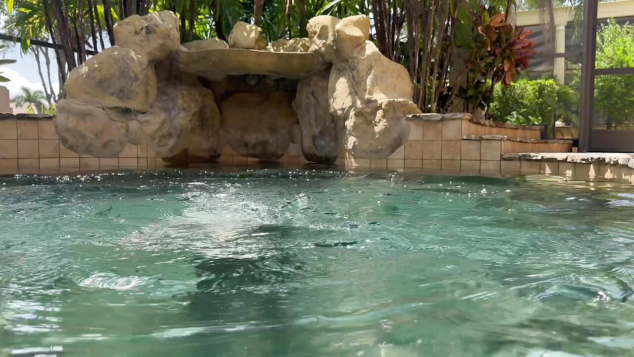 Skinny Dipping with a little pool cave area