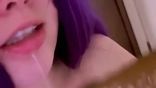Watch Me Suck This BBC Dildo and Get Real Sloppy