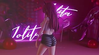 섹시한 춤을 추는 Mmd R-18 애니메이션 소녀 (클립 109)