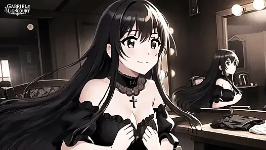 Goth mädchen-fan fickt rockstar hinter den kulissen - Hentai