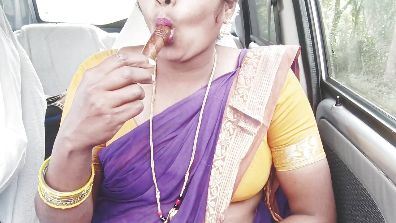 Indian sari servitoare în mașină Sex Sheve Pizdă Telugu Vorbește murdar