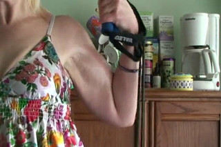 Granny Bicep Pumping & Flexing