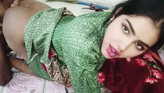 Schöne indische bhabhi hartes im Schlafzimmer mit Devar - Amateur Desi selbstgedrehtes rollenspiel