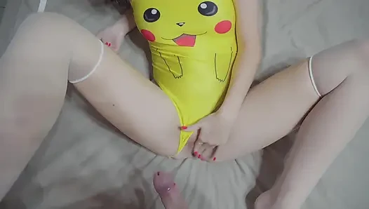 Pikachu Girl Masturbating Pussy