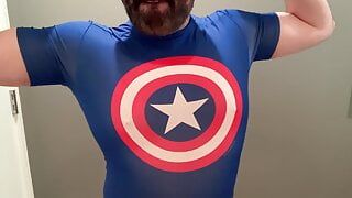 Captain America unter Rüstung Spandex-Flex