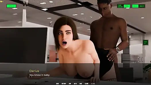 Betrügende milf hat doggystyle-sex mit bürokollegin, ihrem cuckold-ehemann beobachtet sie beim ficken