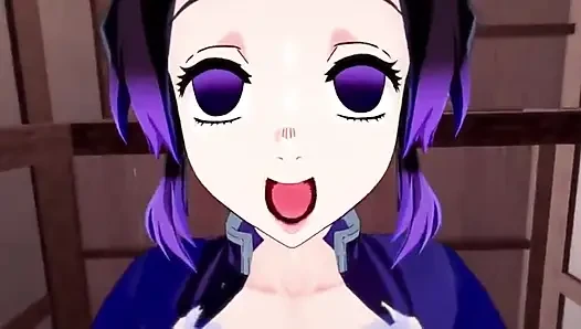 Tanjiro от Demon Slayer до всех девушек, секс-трах - аниме хентай, 3D подборка