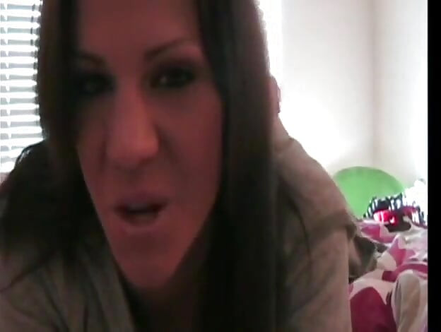 Dirty talking teen teasing