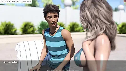 AWAM - Sam massage lotion on Sophia back