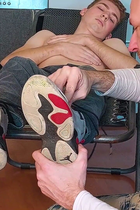 Cute Dominance: Timmy Demands Full Foot Worship and Tramples Ben