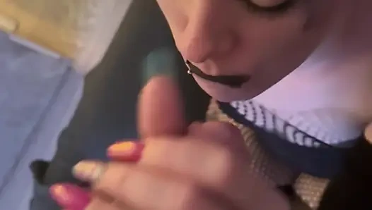 KirbyRed - Deepthroat and horny in the face!