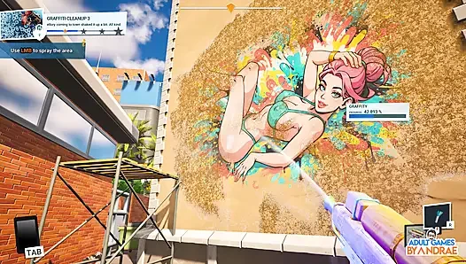 Giant Waifu Wash Simulator Gameplay Part 1 - First Cleaning Job for Vellory