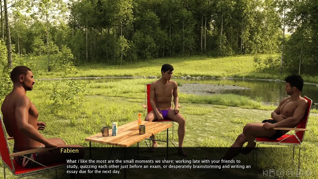 Summer Vacation – Two Gay Army Boys Kiss