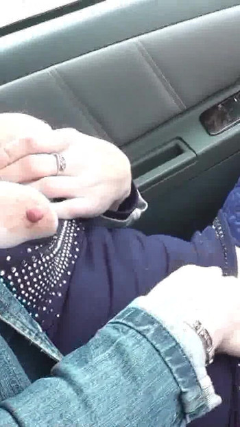 Iconic moment from "Squirt. Sexy MILF stopped car on side of road and masturbates wet pussy to strong orgasm. Squirting."