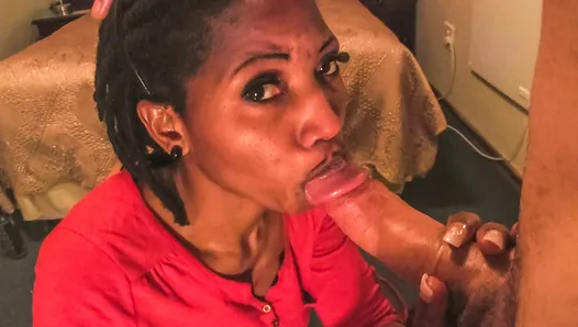 Natural Black MILF Anal by Big White Dick Fake Agent in Job Interview