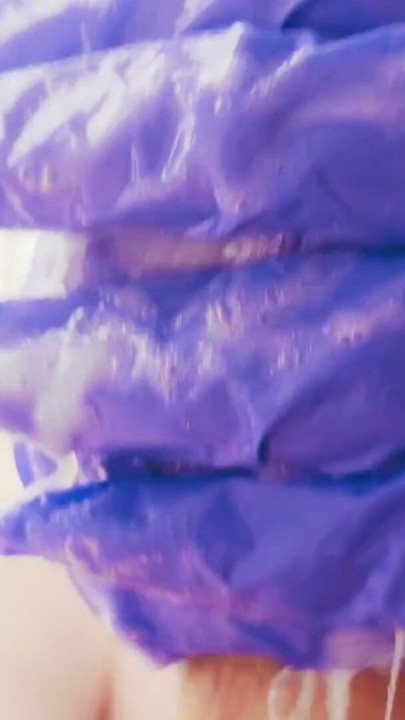 ASMR Masturbation in Gloves - Multă spermă | Clip 1