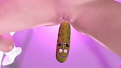 Pickle Rick pickled su jamón Rick y Morty parodia porno