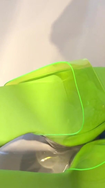 Thrilling moment from "High Heels Paradise and Cum on Green Mules"