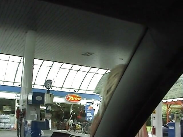 Picking up a girl on a gas station